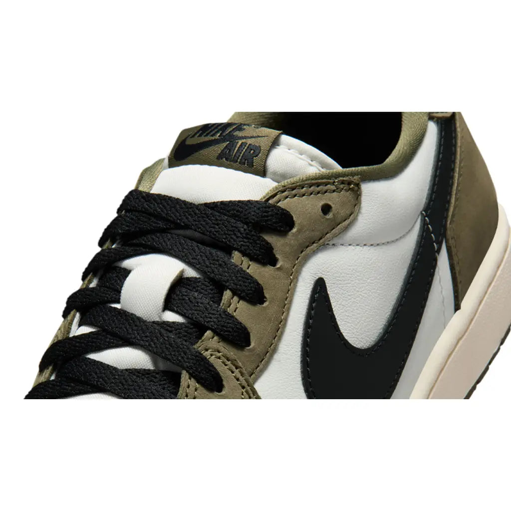 Air Jordan 1 Low 'Medium Olive Sail Black'