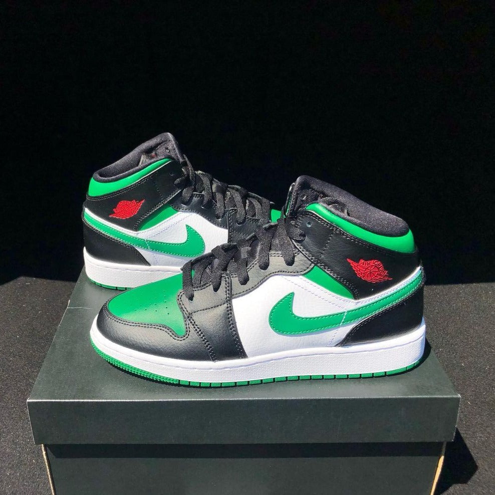 Air Jordan 1 Mid 'Green Toe'