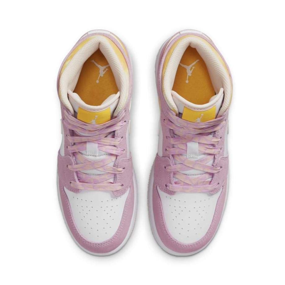 Air Jordan 1 Mid 'Arctic Pink University Gold'