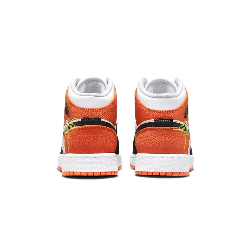 Air Jordan 1 Mid 'Basketball Blossom / Starfish Floral Embroidery'