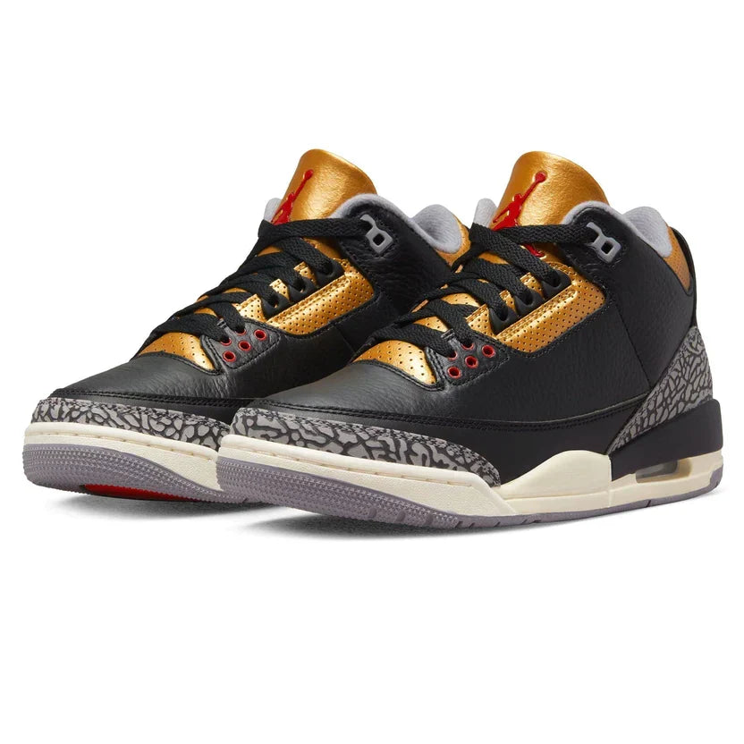 Air Jordan 3 'Black Cement Gold'