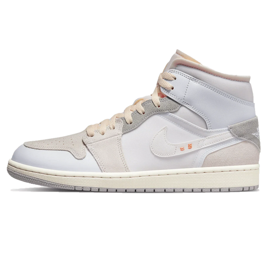 Air Jordan 1 Mid 'Craft Inside Out White Grey'