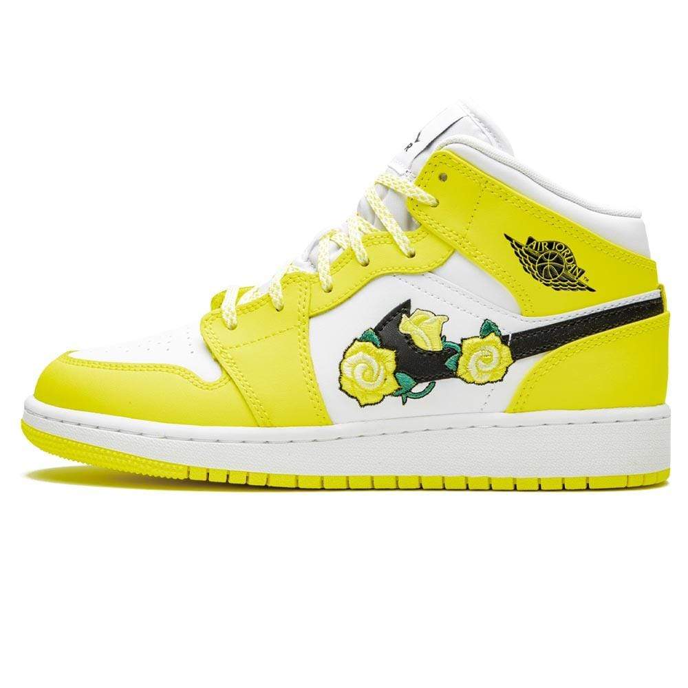 Air Jordan 1 Mid 'Dynamic Floral Yellow'