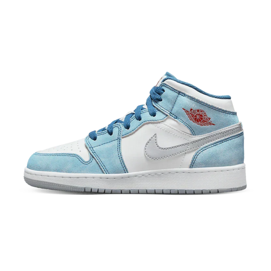 Air Jordan 1 Mid 'French Blue Fire Red'