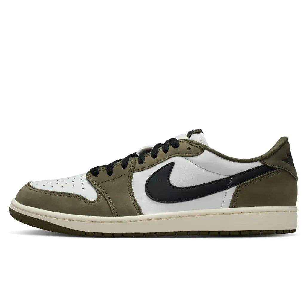 Air Jordan 1 Low 'Medium Olive Sail Black'