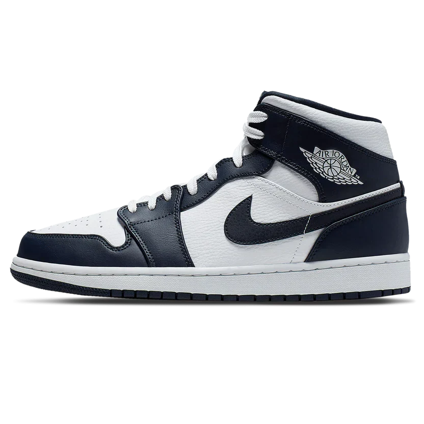Air Jordan 1 Mid 'White Metallic Gold Obsidian'