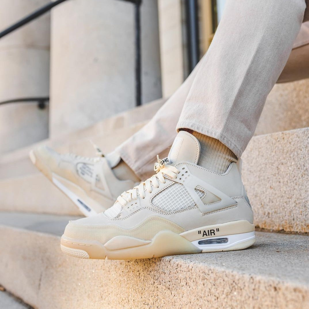 Air Jordan 4 x Off-White 'Sail'