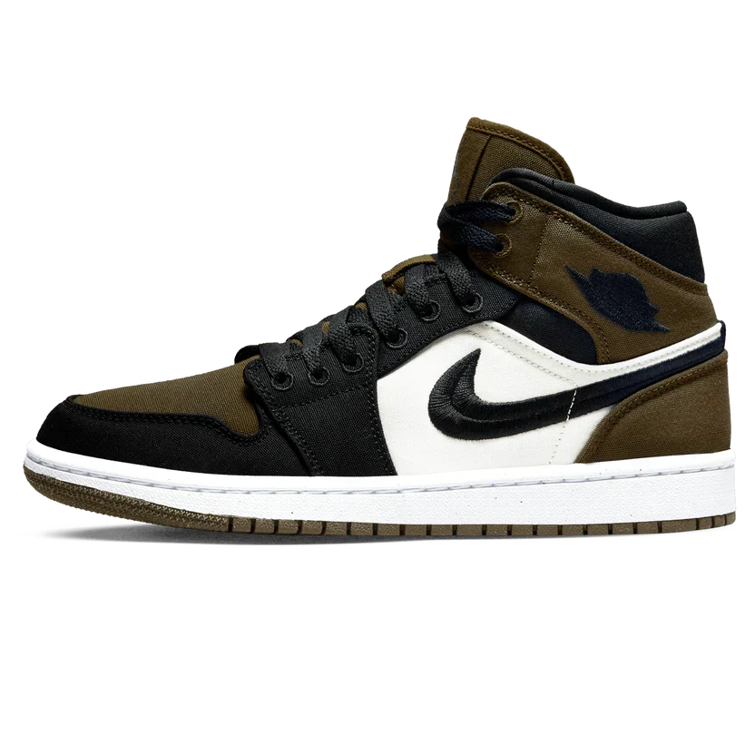 Air Jordan 1 Mid 'Olive Toe'