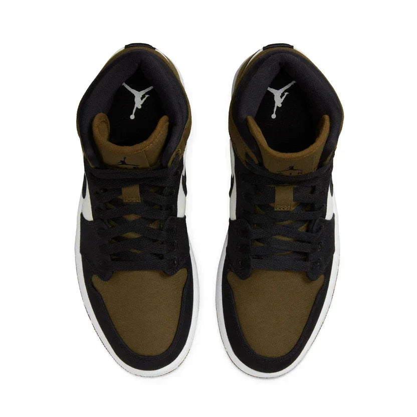 Air Jordan 1 Mid 'Olive Toe'