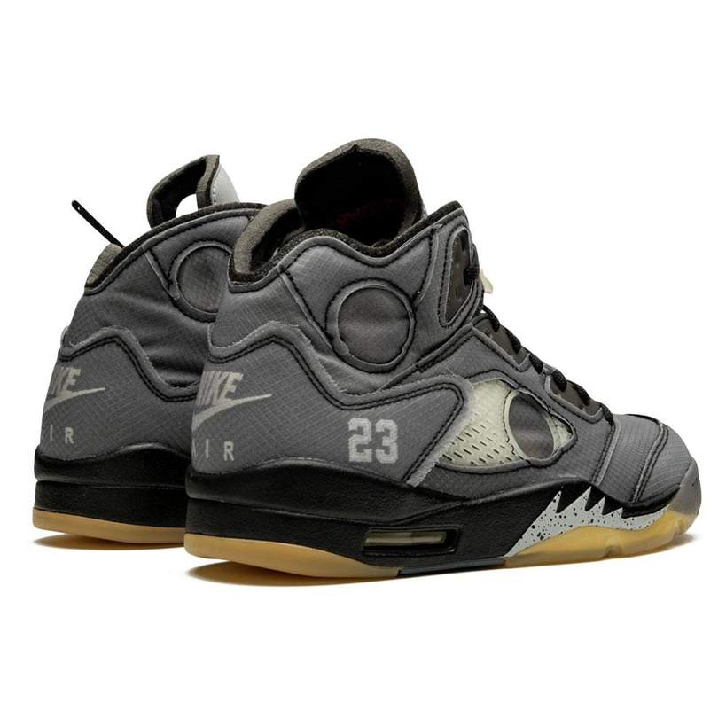 Air Jordan 5 x Off-White 'Black Muslin'