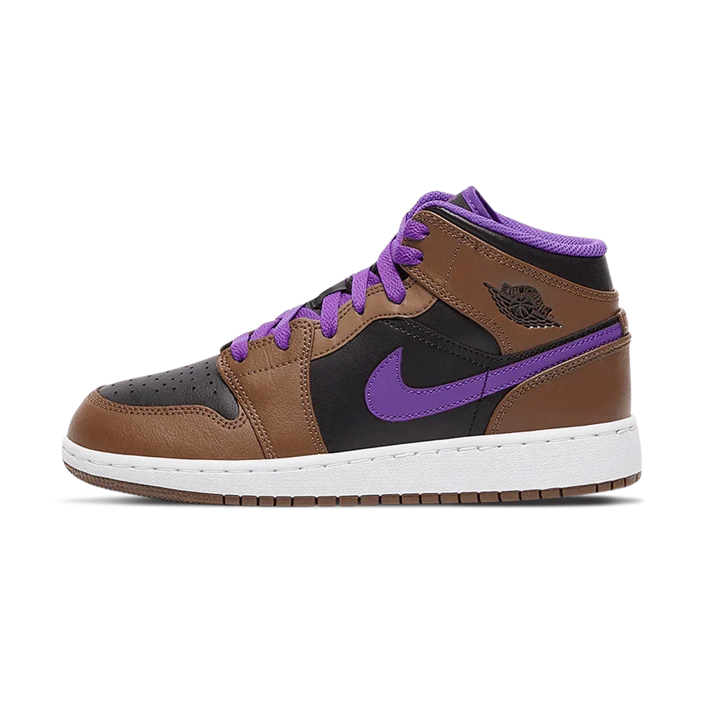 Air Jordan 1 Mid 'Palomino / Purple Mocha'