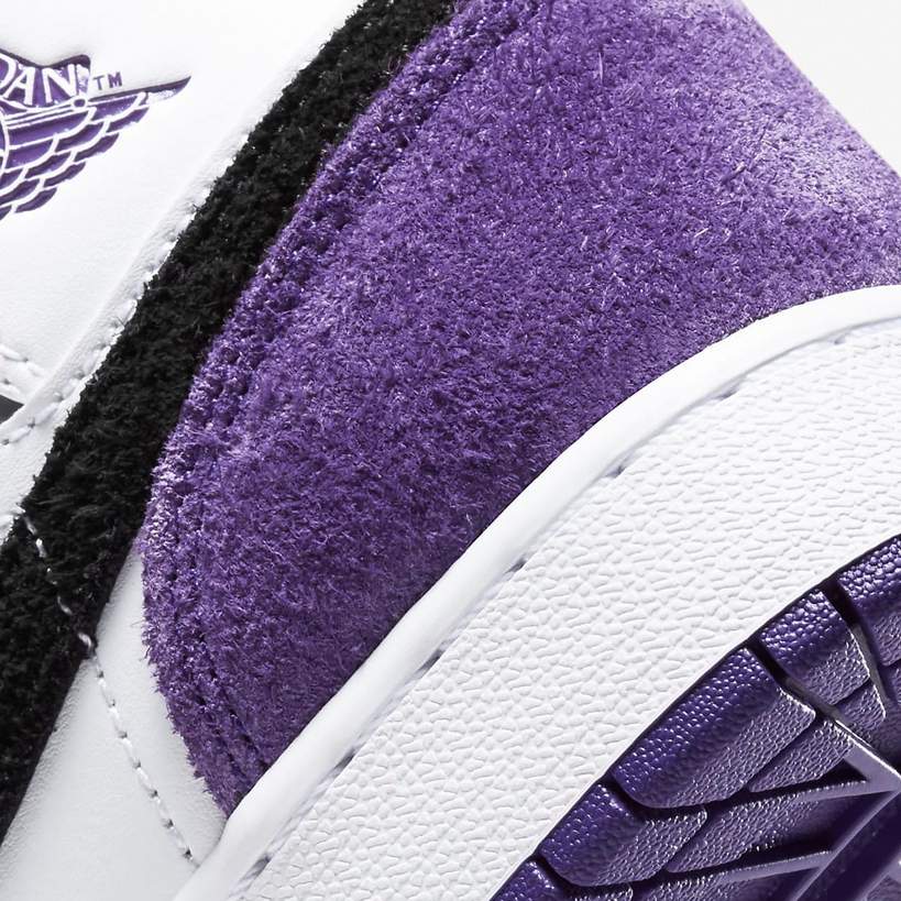 Air Jordan 1 Mid 'Varsity Purple'