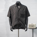 MONCLER MC Logo Patch Pocket Short-Sleeve Shirt