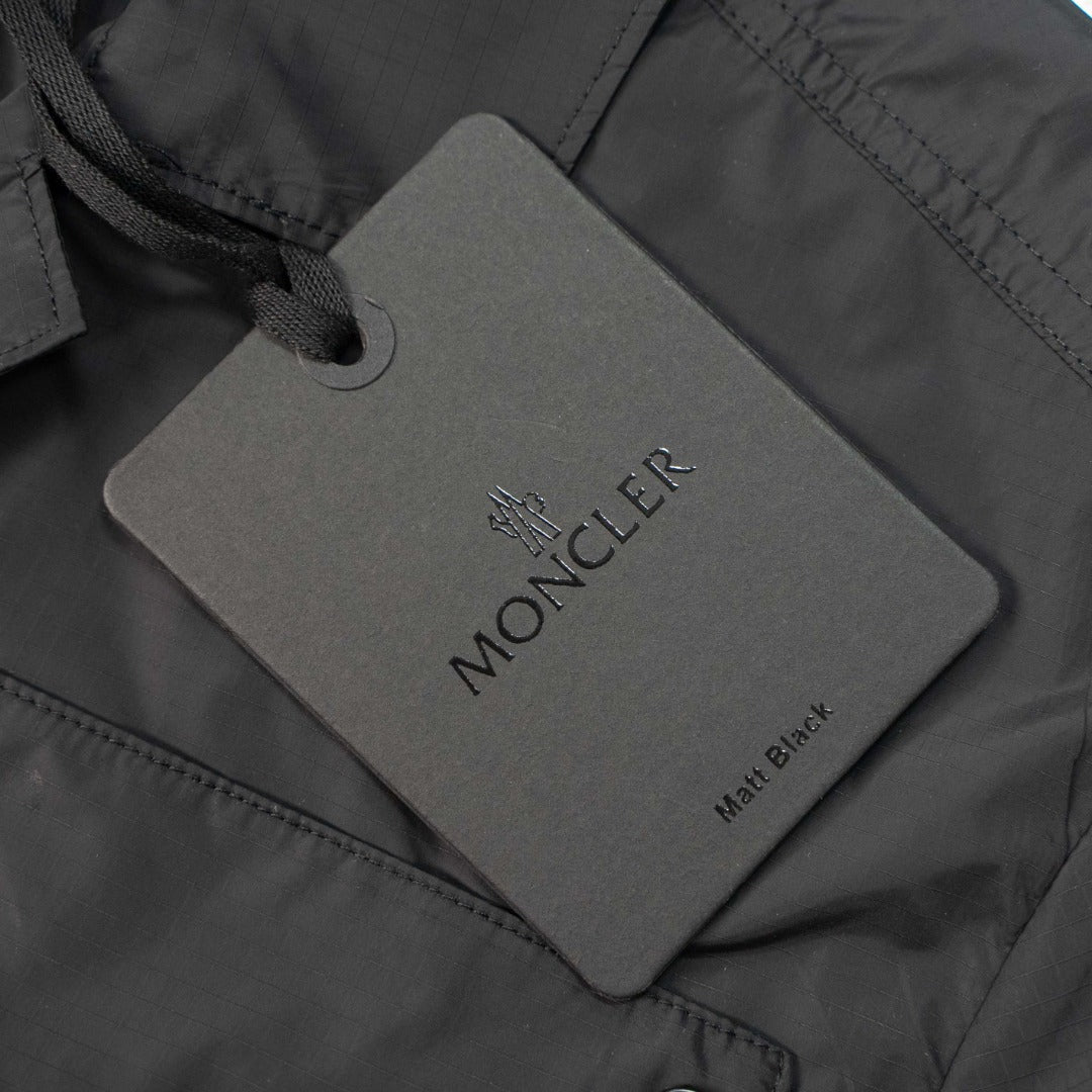 MONCLER MC Logo Patch Pocket Short-Sleeve Shirt