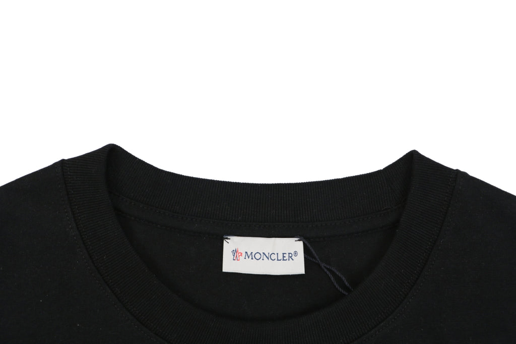 Moncler Splash Ink Logo Print Casual Short Sleeve T-shirt