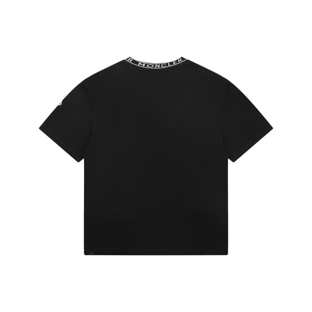 Moncler Letter Rib Short Sleeve T-Shirt