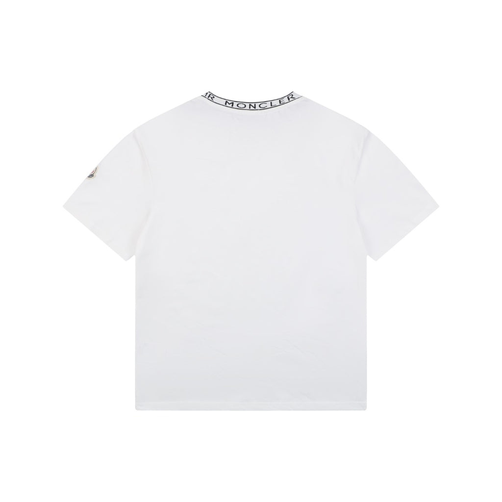 Moncler Letter Rib Short Sleeve T-Shirt