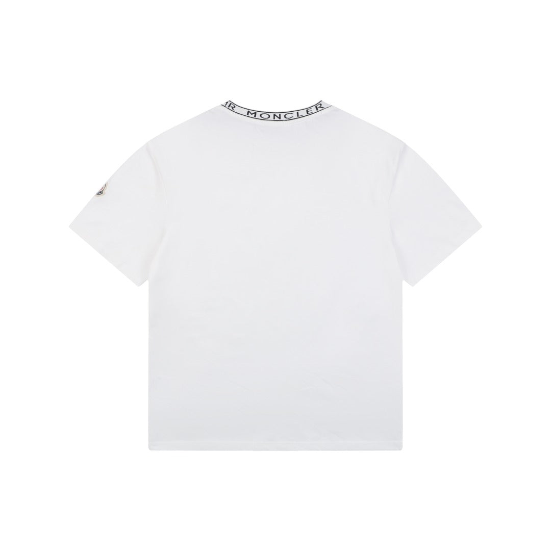 Moncler Letter Rib Short Sleeve T-Shirt