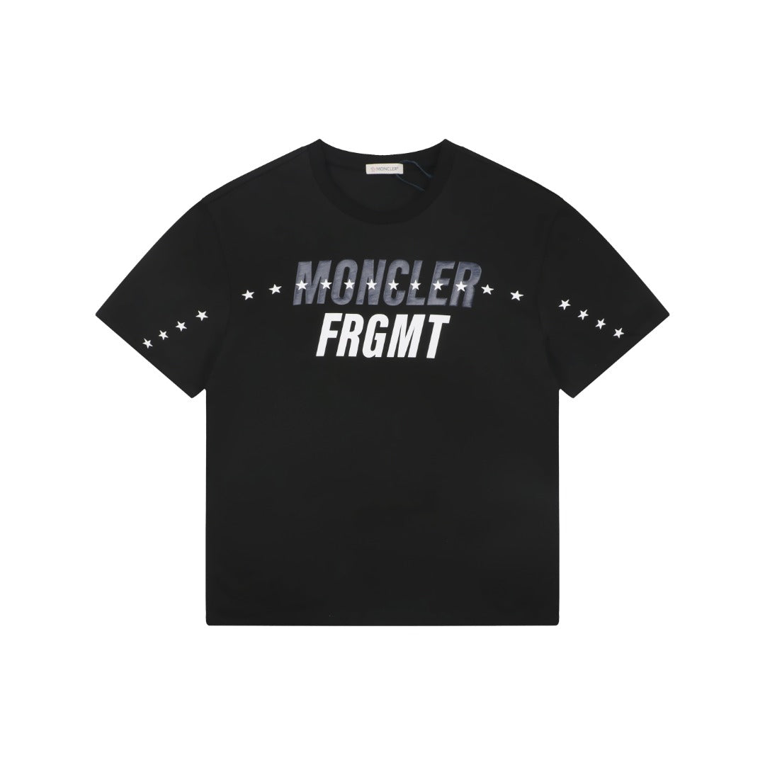 Moncler Star Track Letter Print Short Sleeve T-shirt