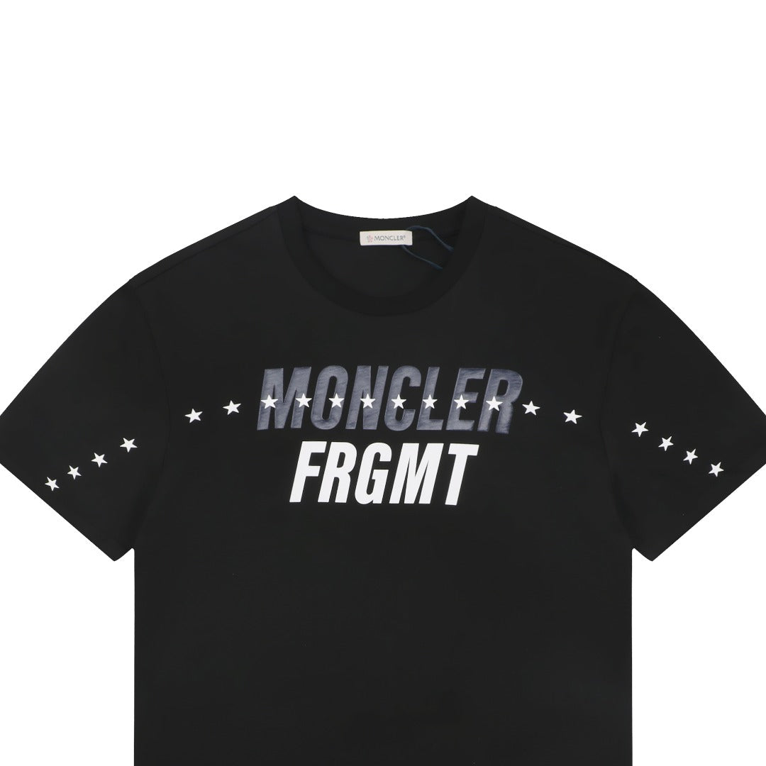 Moncler Star Track Letter Print Short Sleeve T-shirt