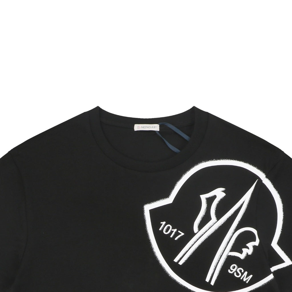 Moncler Slanted M Logo Halo Print Short Sleeve T-shirt
