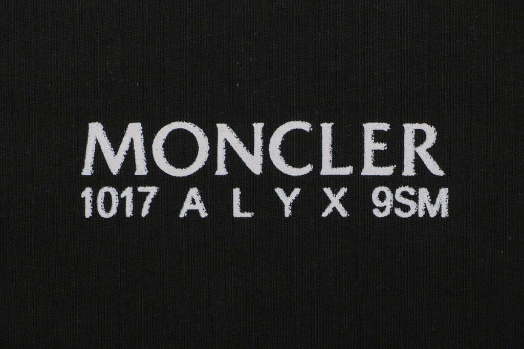 Moncler Slanted M Logo Halo Print Short Sleeve T-shirt