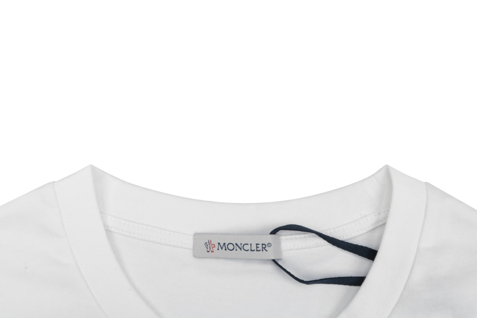 Moncler Slanted M Logo Halo Print Short Sleeve T-shirt