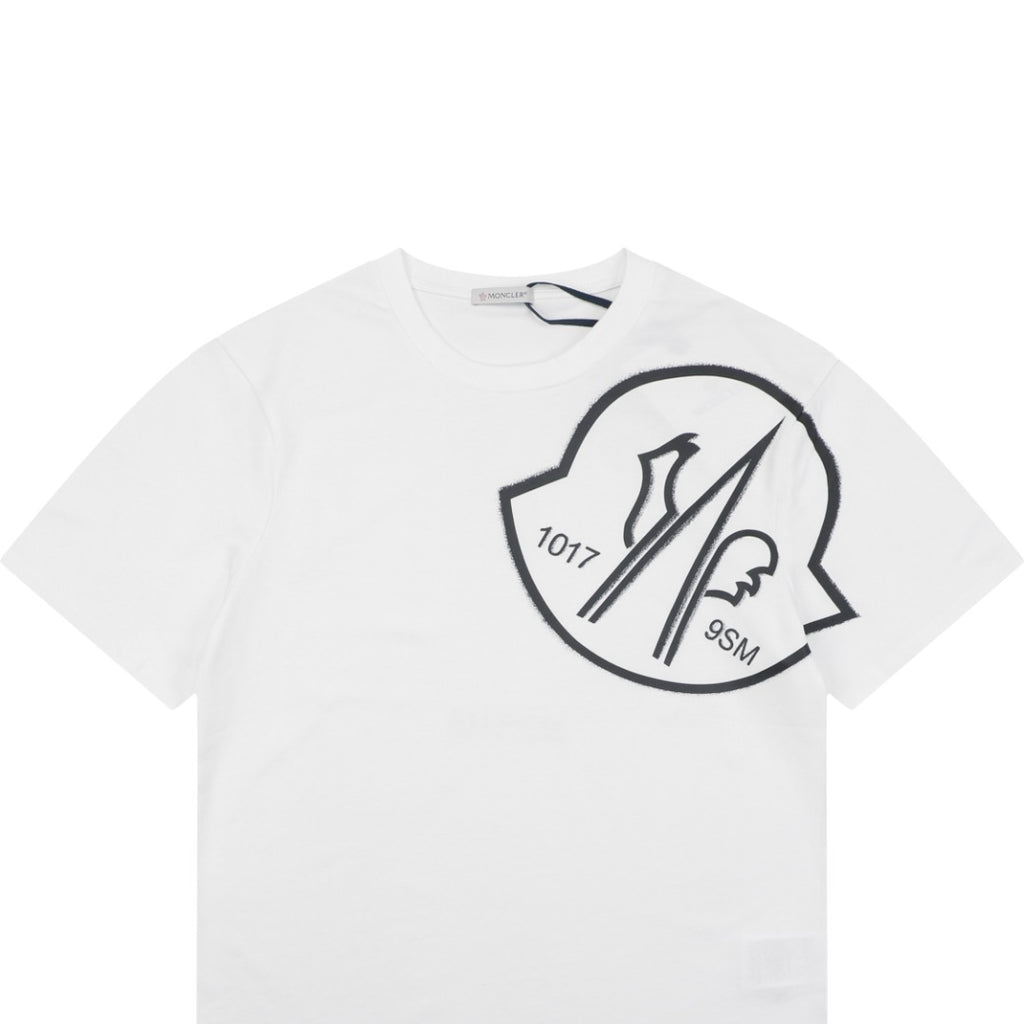 Moncler Slanted M Logo Halo Print Short Sleeve T-shirt