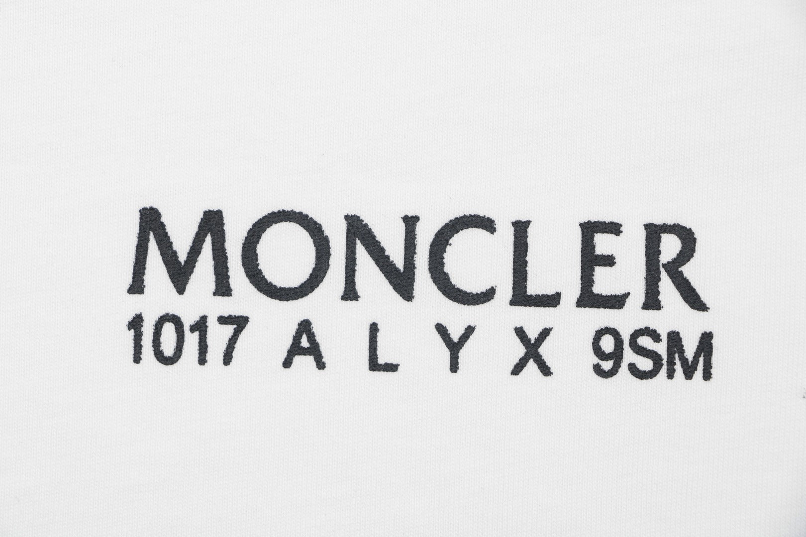 Moncler Slanted M Logo Halo Print Short Sleeve T-shirt