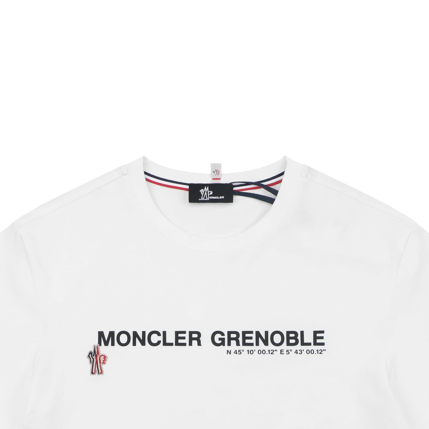 Moncler Grenoble Cotton Logo Tee |  White Casual Short Sleeve T-Shirt