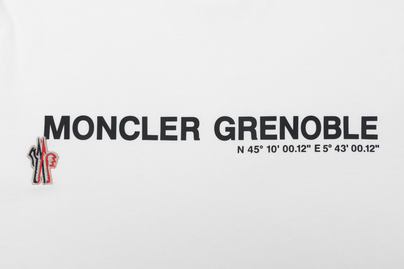 Moncler Grenoble Cotton Logo Tee |  White Casual Short Sleeve T-Shirt