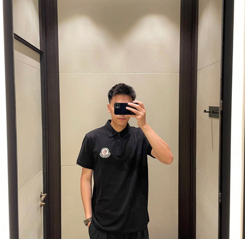 Moncler 25SS Classic Big Logo Short-Sleeve Polo Shirt