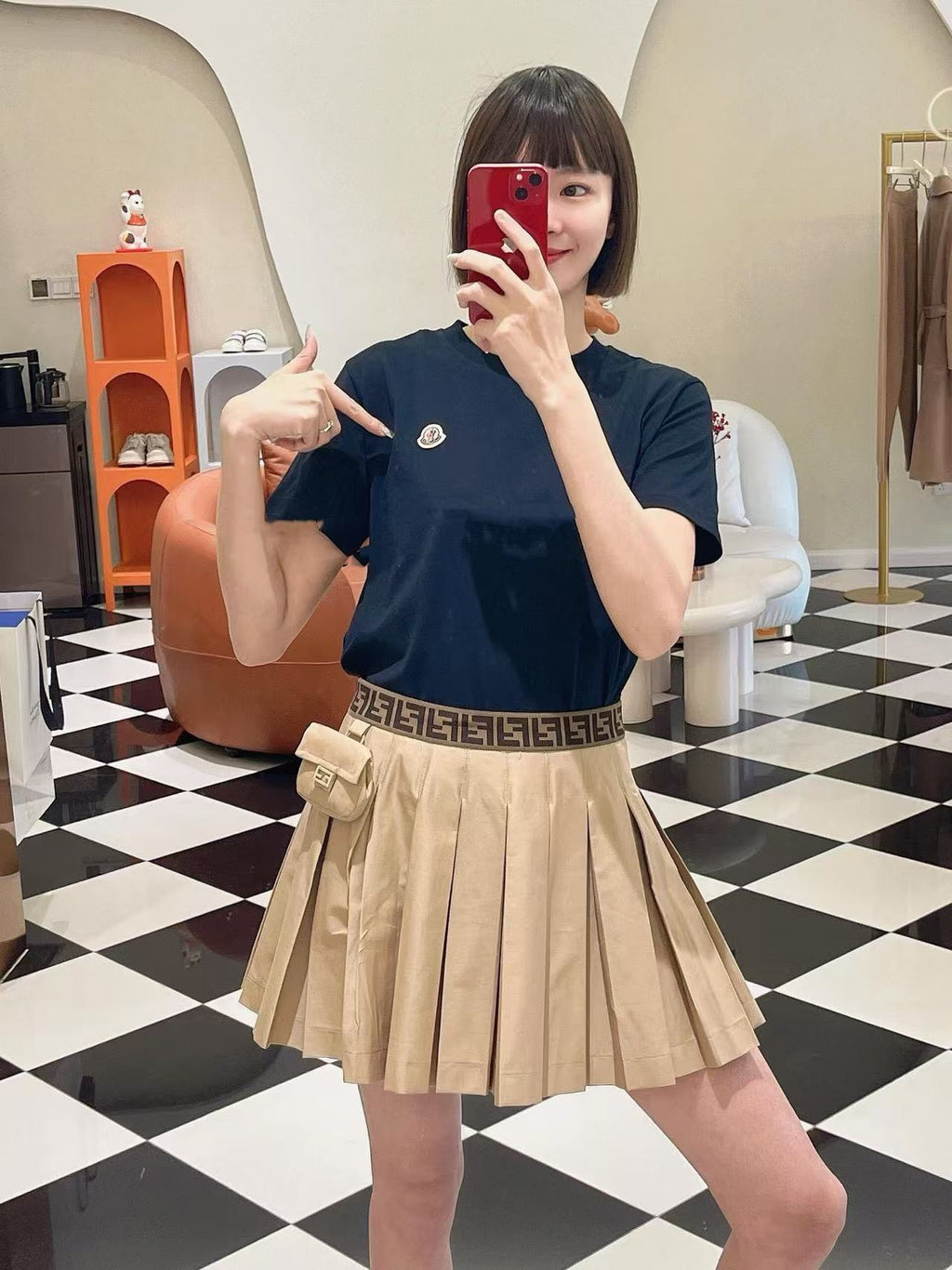 Moncler Classic Small Logo Short Sleeve T-Shirt