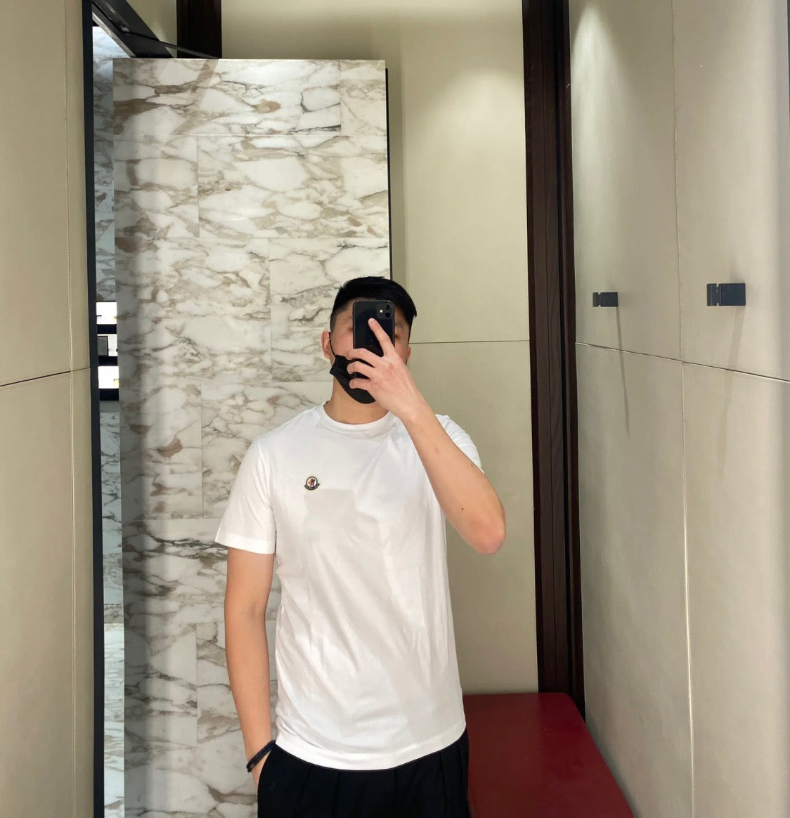 Moncler Classic Small Logo Short Sleeve T-Shirt