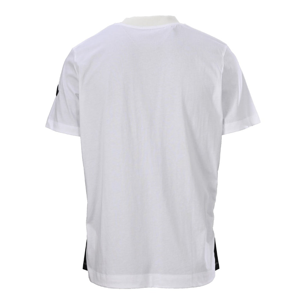 MONCLER MC Two-Tone Chest Print Short Sleeve T-Shirt