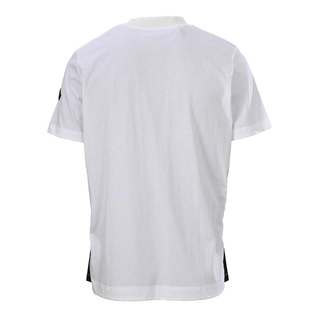 MONCLER MC Two-Tone Chest Print Short Sleeve T-Shirt