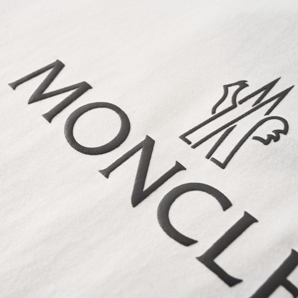 MONCLER MC Two-Tone Chest Print Short Sleeve T-Shirt