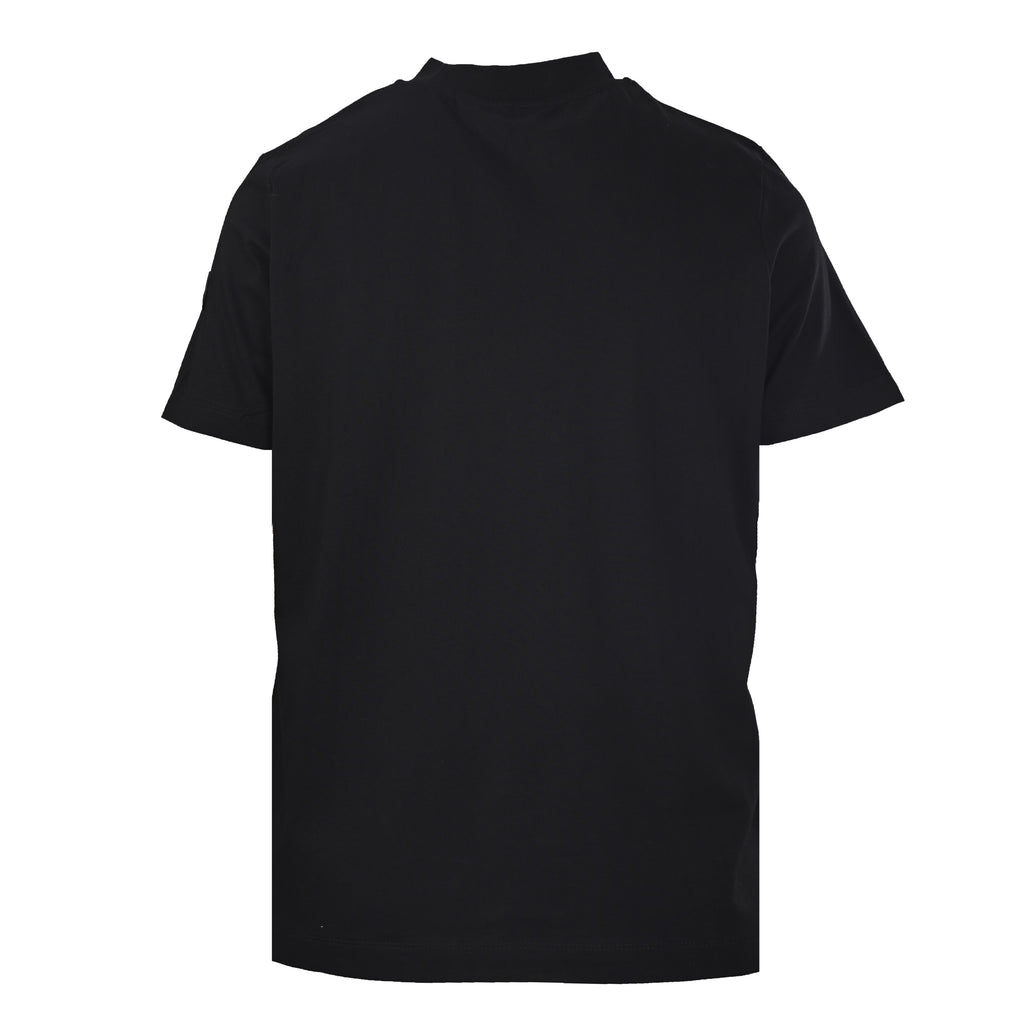 MONCLER MC Two-Tone Chest Print Short Sleeve T-Shirt