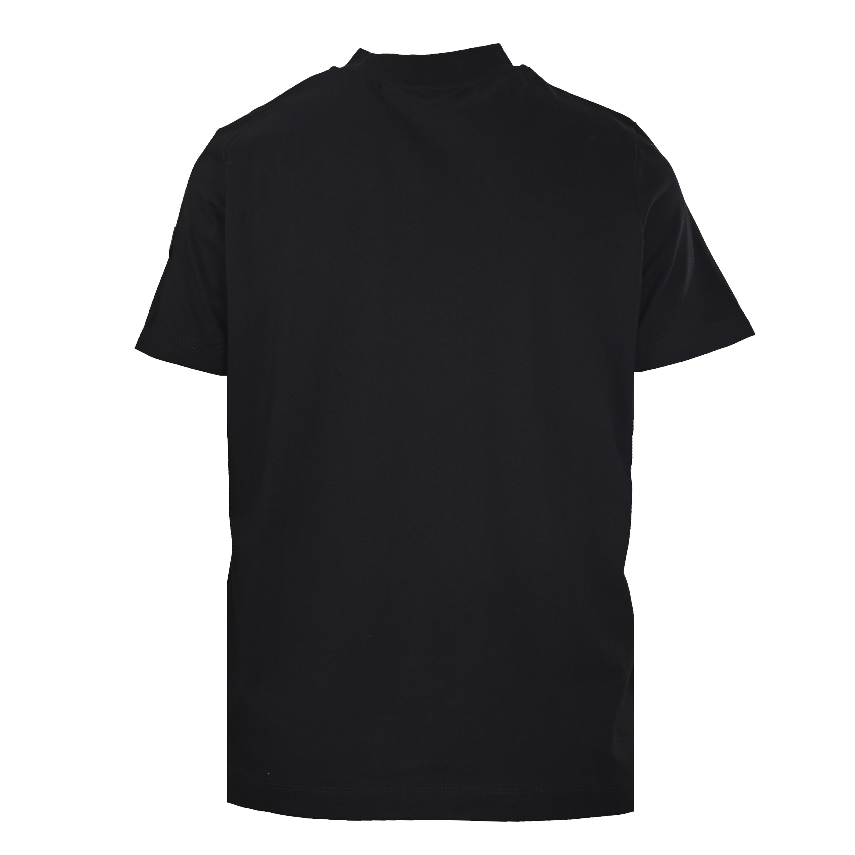 MONCLER MC Two-Tone Chest Print Short Sleeve T-Shirt