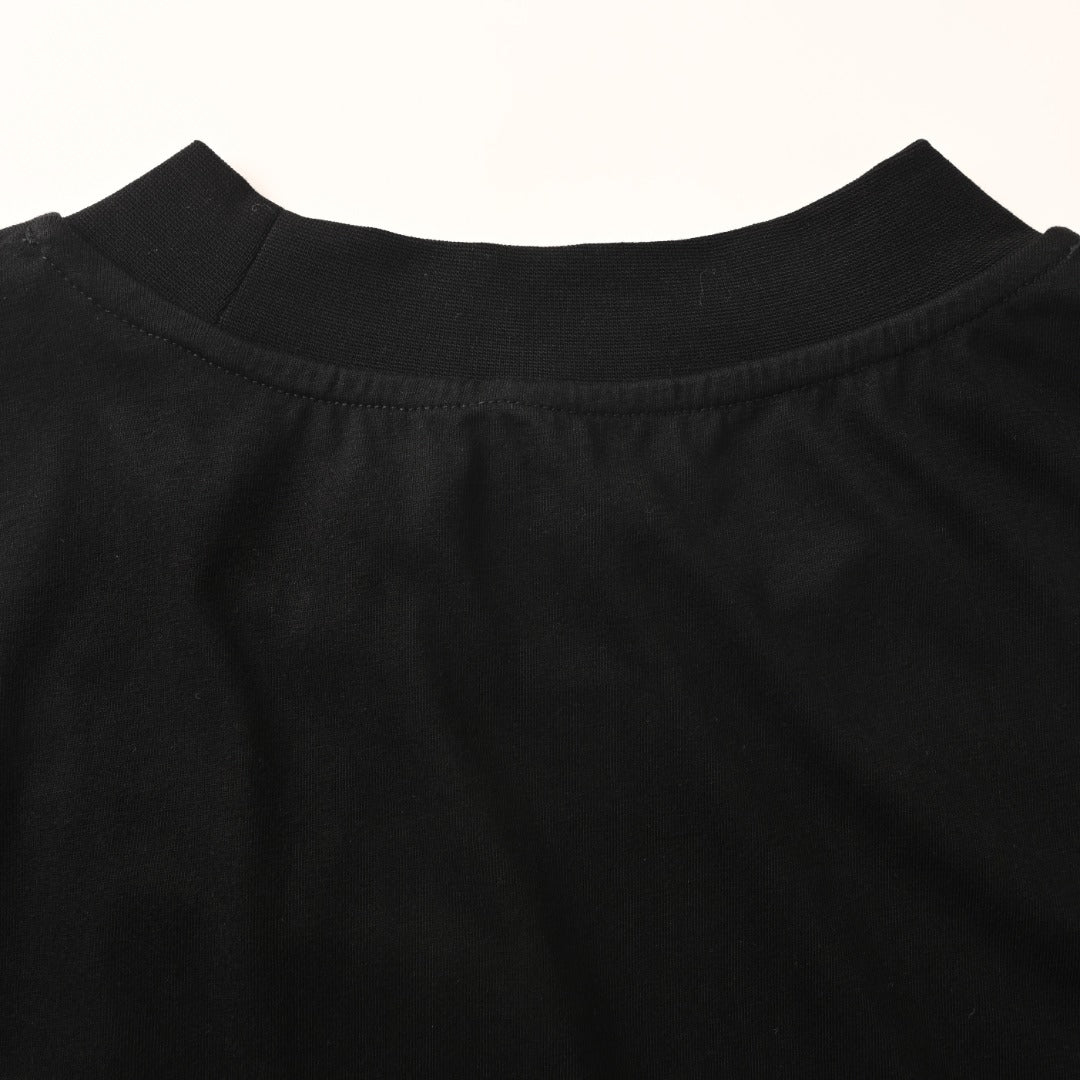 MONCLER MC Two-Tone Chest Print Short Sleeve T-Shirt