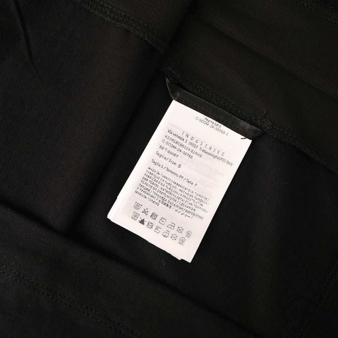MONCLER MC Two-Tone Chest Print Short Sleeve T-Shirt
