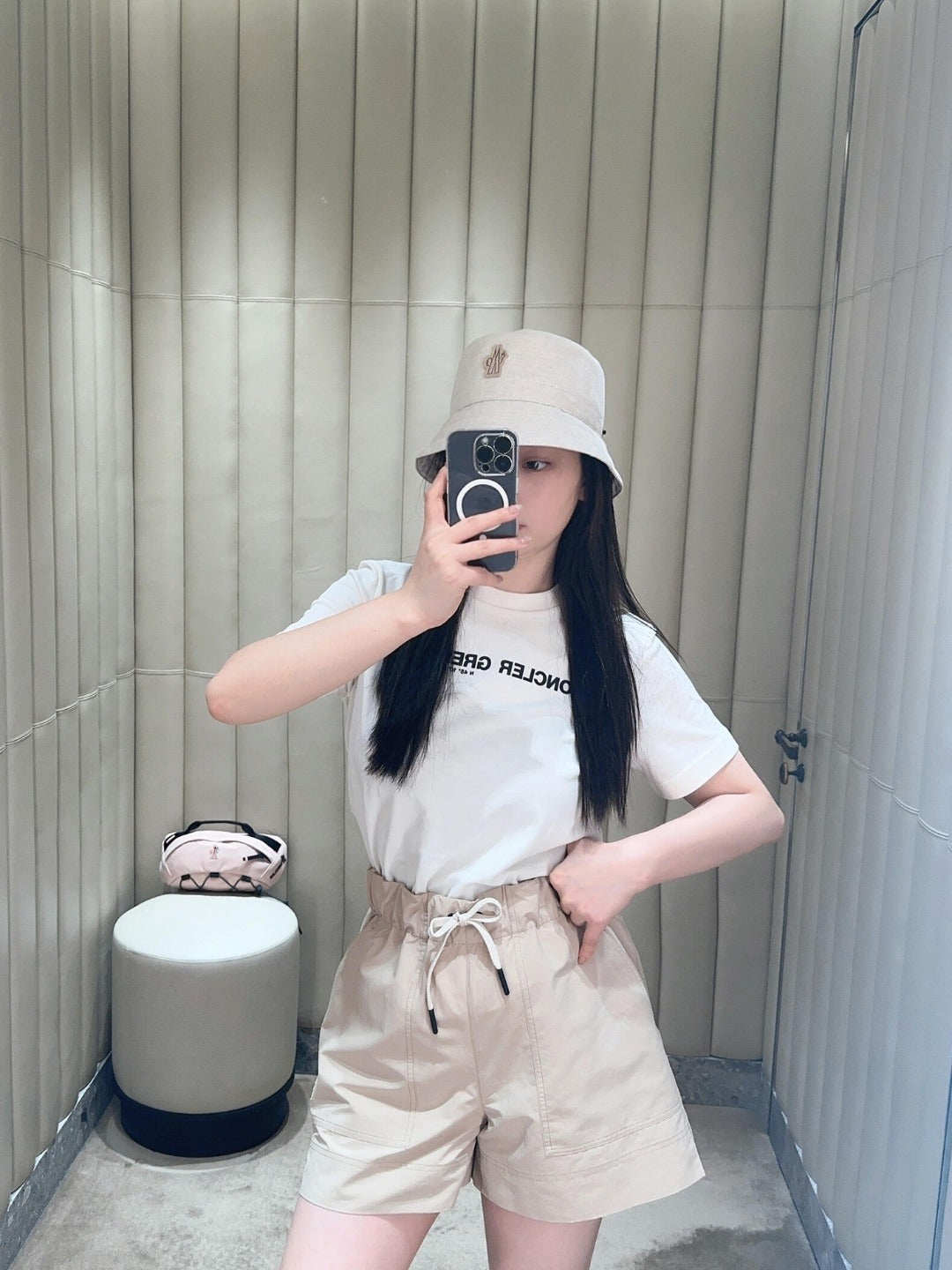 Moncler Grenoble Cotton Logo Tee |  White Casual Short Sleeve T-Shirt