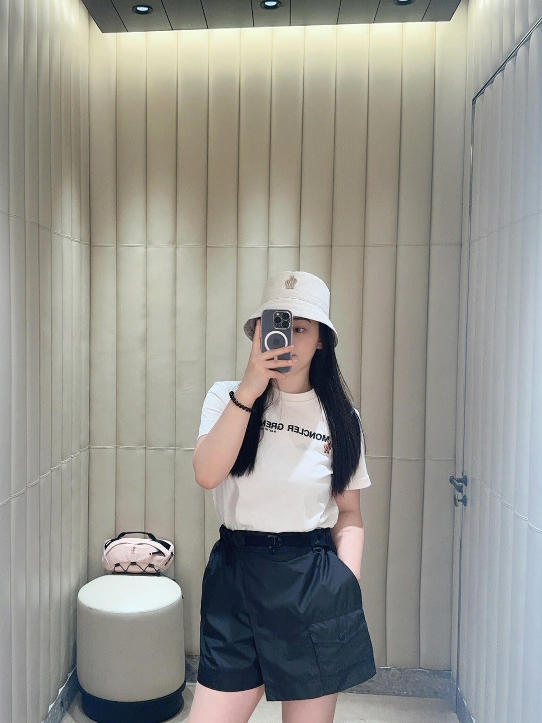 Moncler Grenoble Cotton Logo Tee |  White Casual Short Sleeve T-Shirt