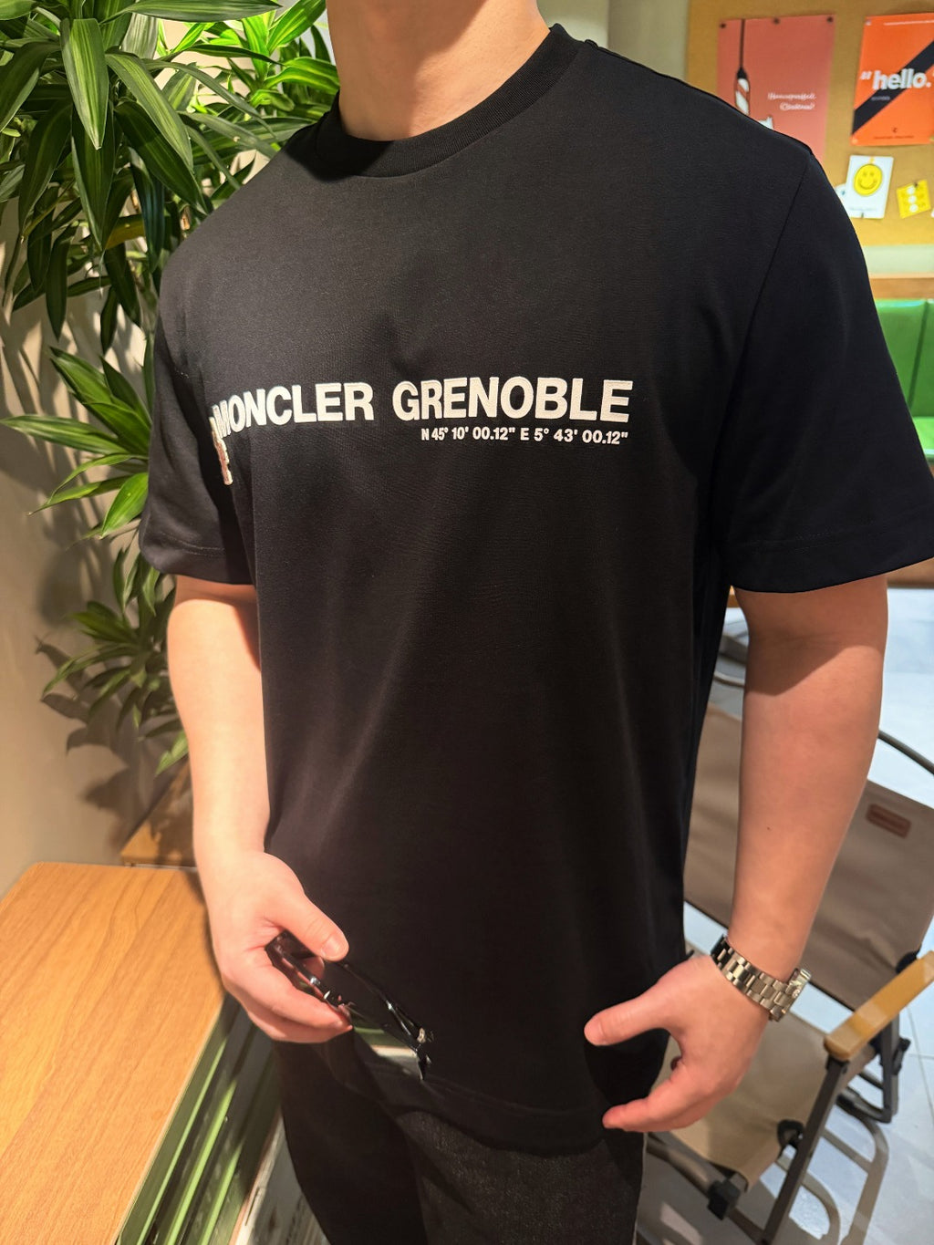 Moncler Grenoble Cotton Logo Tee |  White Casual Short Sleeve T-Shirt