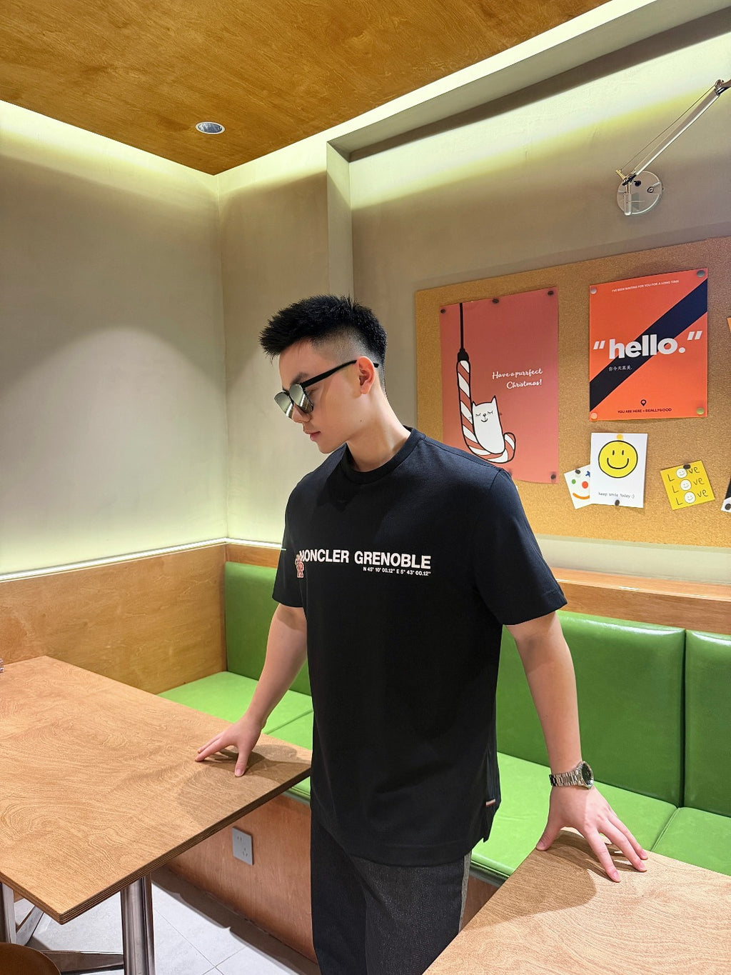 Moncler Grenoble Cotton Logo Tee |  White Casual Short Sleeve T-Shirt