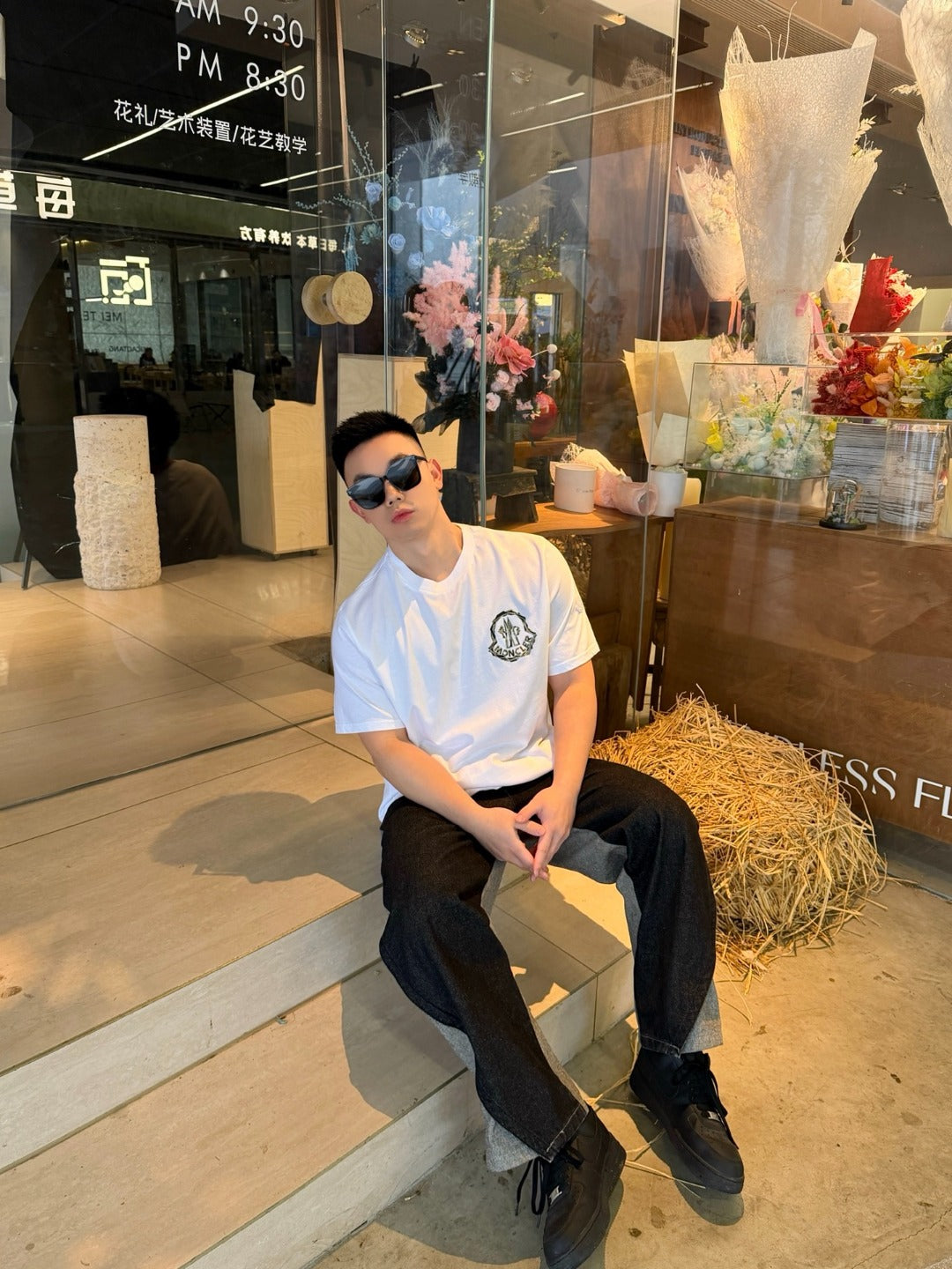 MONCLER MC Printed Short-Sleeve T-Shirt