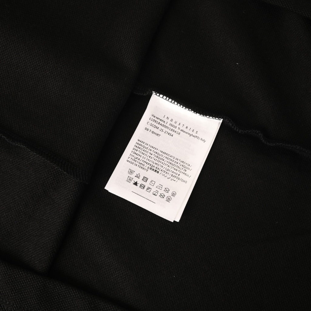 Moncler MC Double-Letter Black Logo Short-Sleeve Polo Shirt