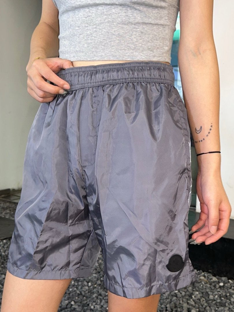 Moncler  Side Reflective Logo Print Shorts