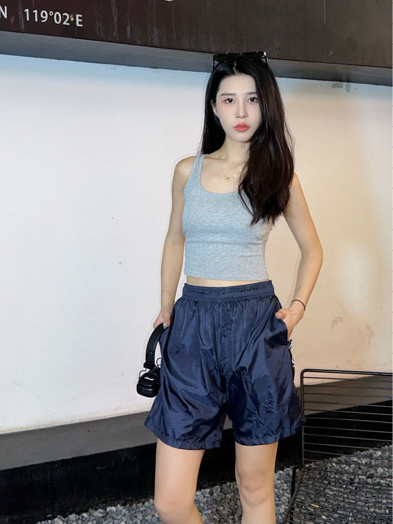Moncler  Side Reflective Logo Print Shorts