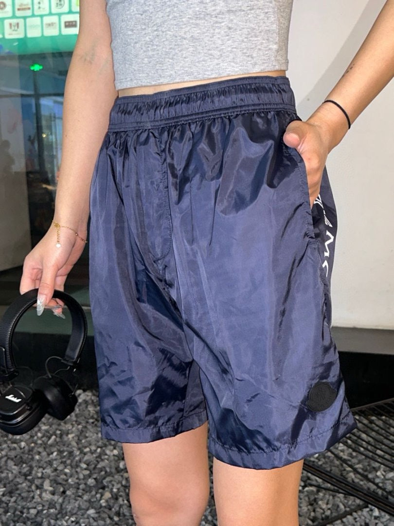 Moncler  Side Reflective Logo Print Shorts